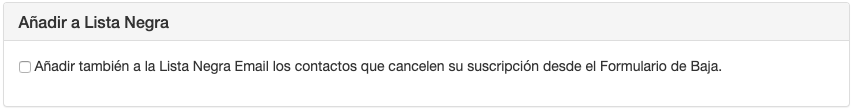 Añadir a la lista negra en tus campañas de email marketing - SMS Perception