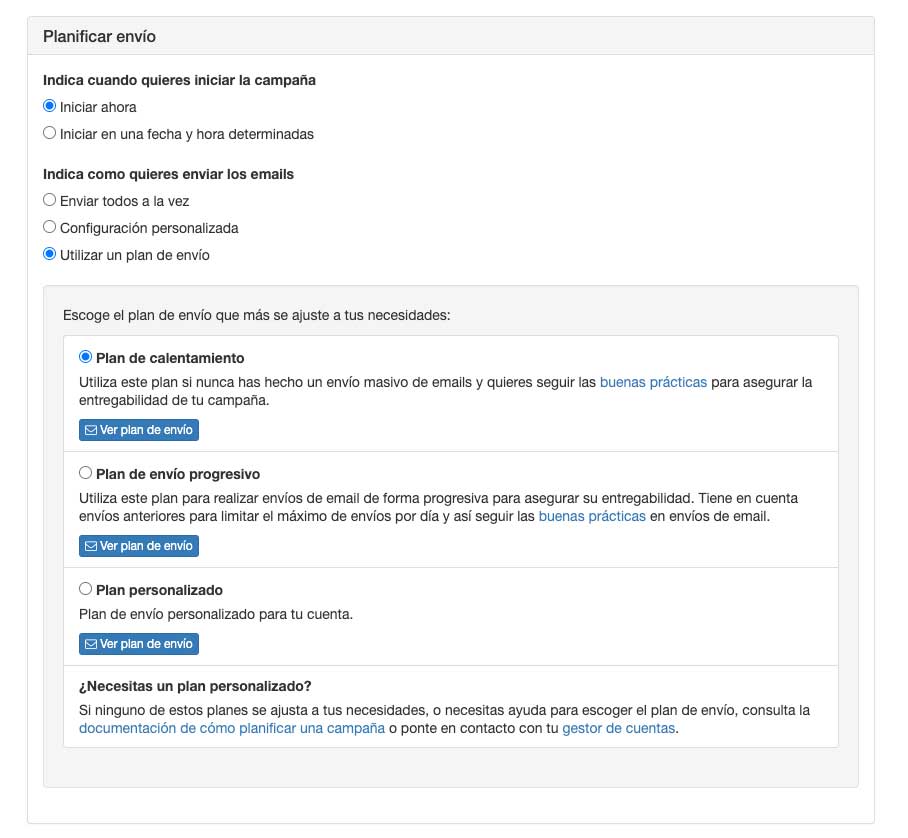 Planifica tus campañas de email marketing - SMS Perception
