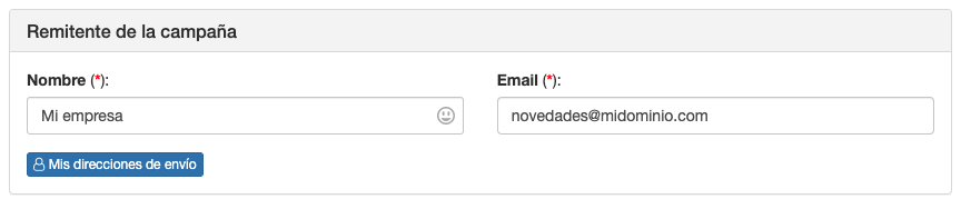 Escoge el remitente creando campañas de email marketing - SMS Perception