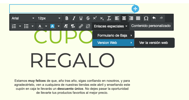 Inserta enlaces especiales en tus campañas de email marketing - SMS Perception
